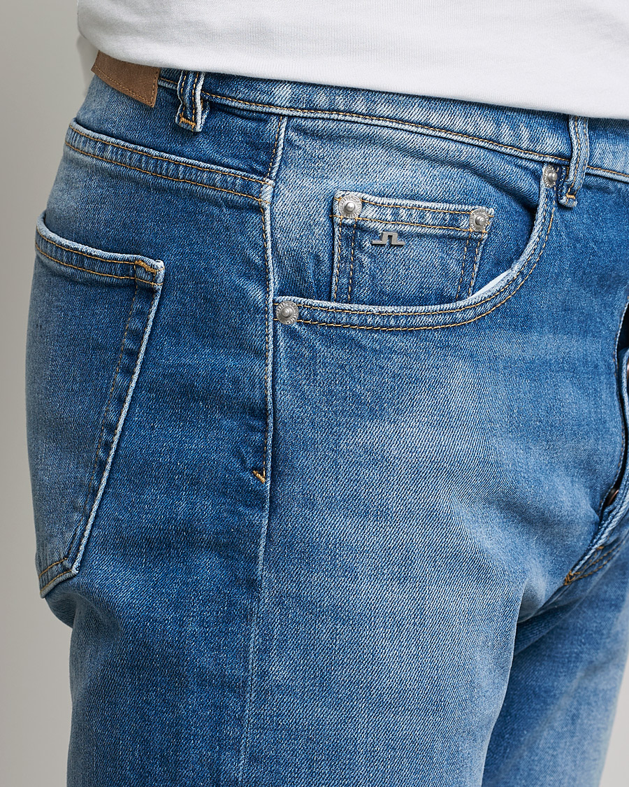 Herren | Jeans | J.Lindeberg | Cody Vintage Wash Jeans Light Blue