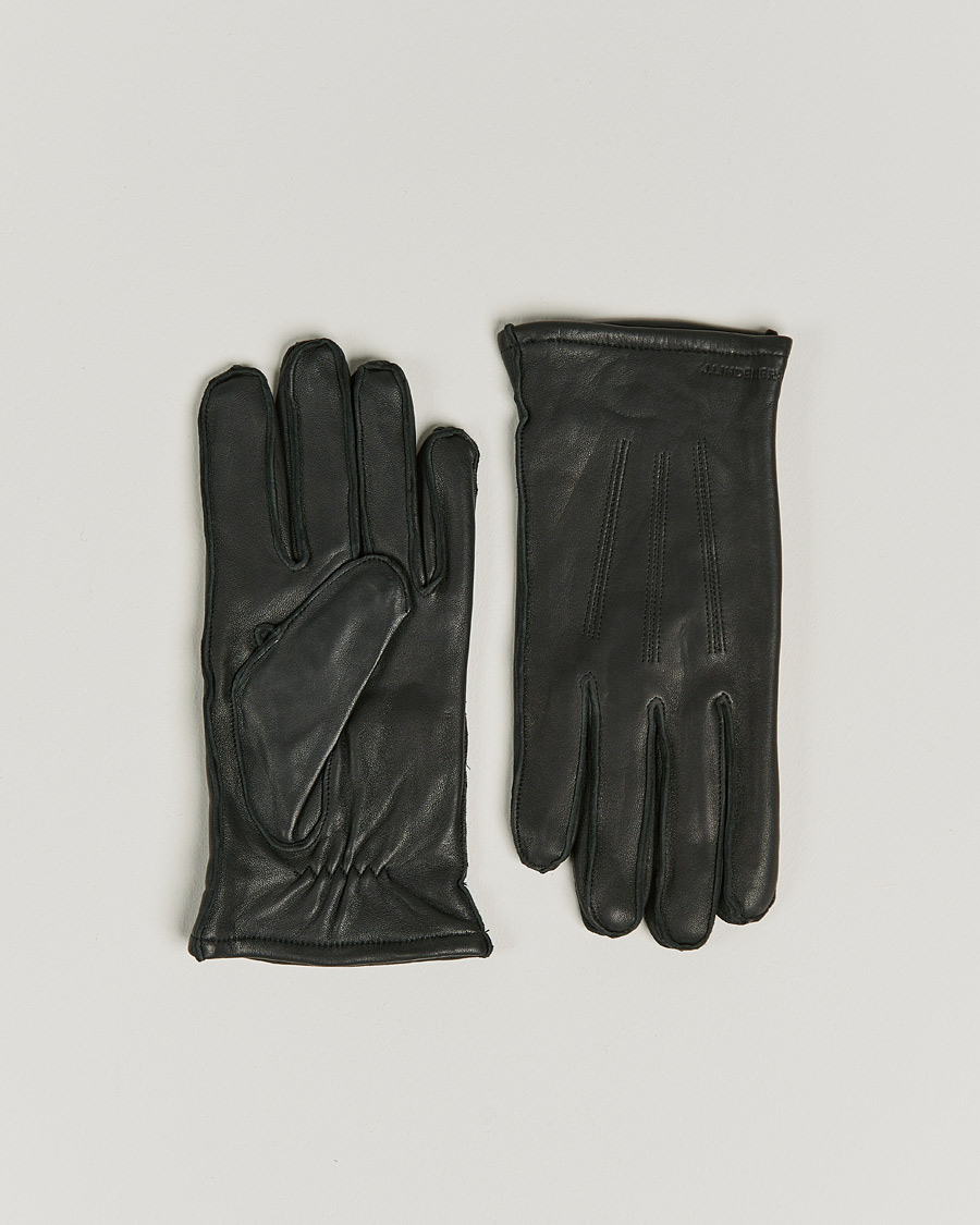 Herren | J.Lindeberg Milo Leather Glove Black | J.Lindeberg | Milo Leather Glove Black
