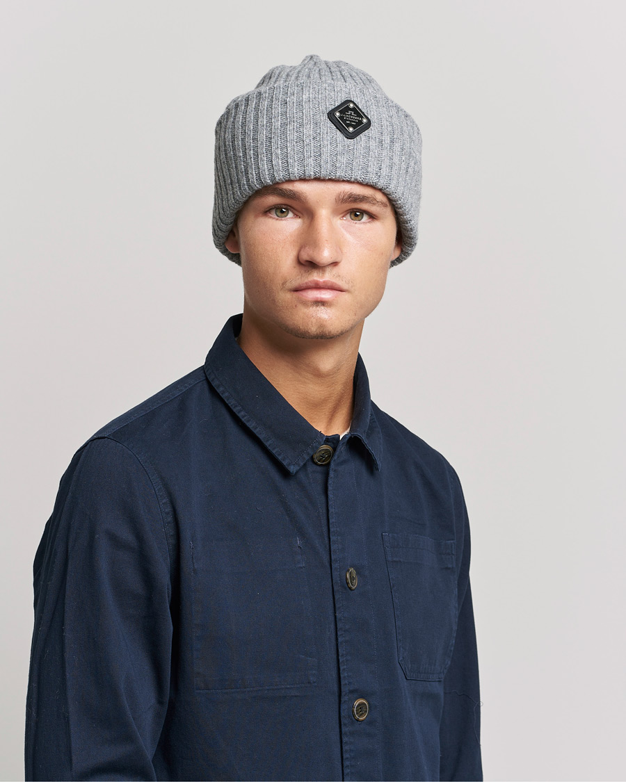 Herren | J.Lindeberg Jive Wool Beanie Grey Melange | J.Lindeberg | Jive Wool Beanie Grey Melange