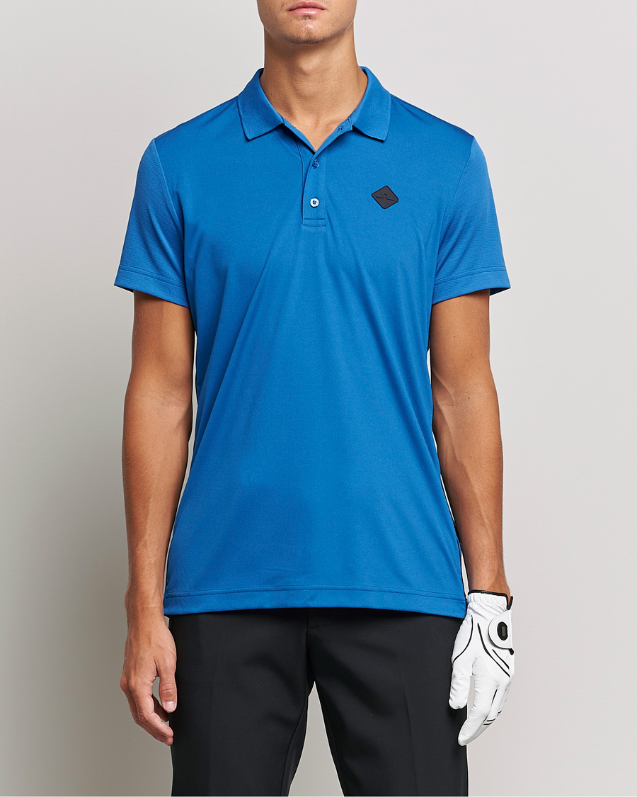 Herren | Poloshirts | J.Lindeberg | Diamond Regular Fit Polo Nautical Blue