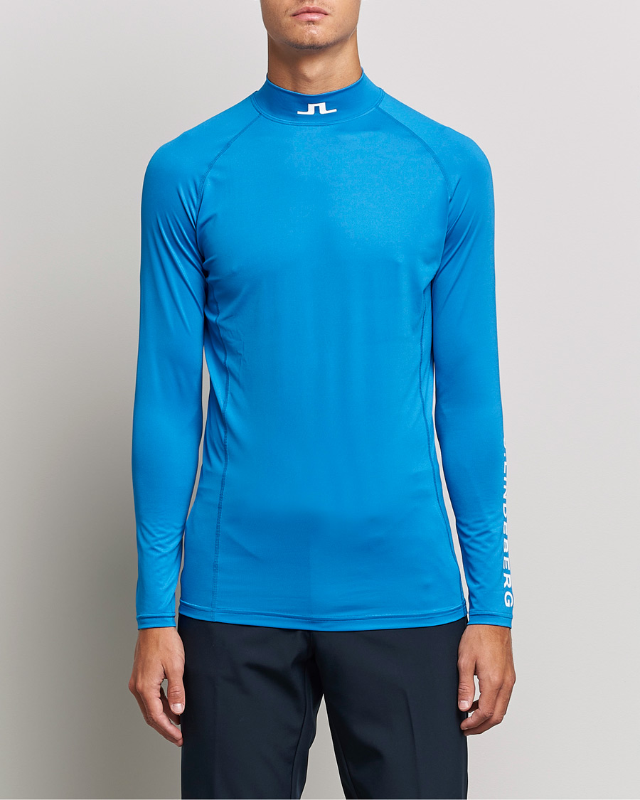 Herren | Active | J.Lindeberg | Aello Soft Compression T-Shirt Directoire Blue