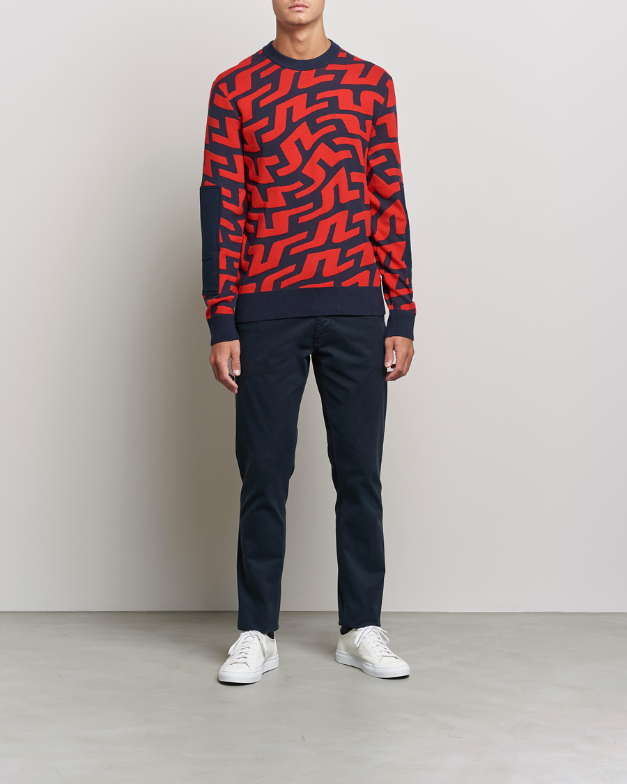 Herren | Pullover | J.Lindeberg | Swirl Knitted Sweater Bridge Swirl