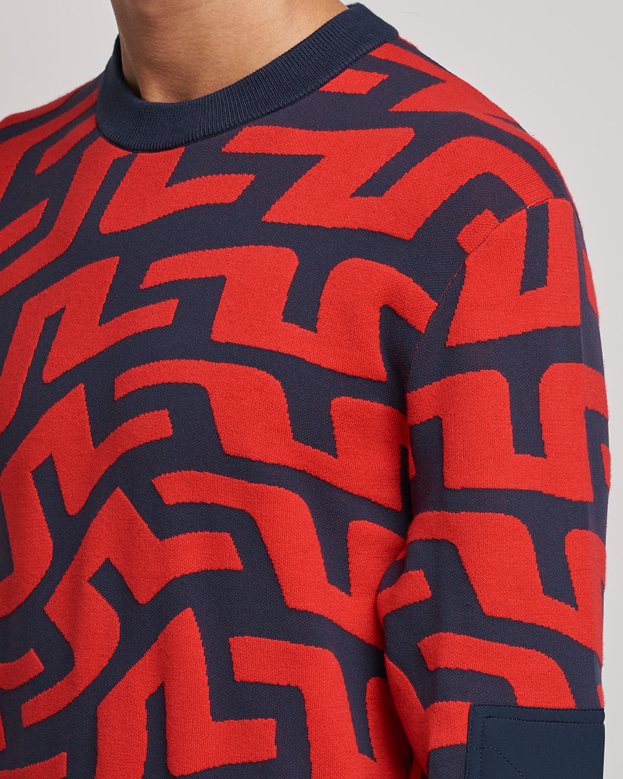 Herren | Pullover | J.Lindeberg | Swirl Knitted Sweater Bridge Swirl