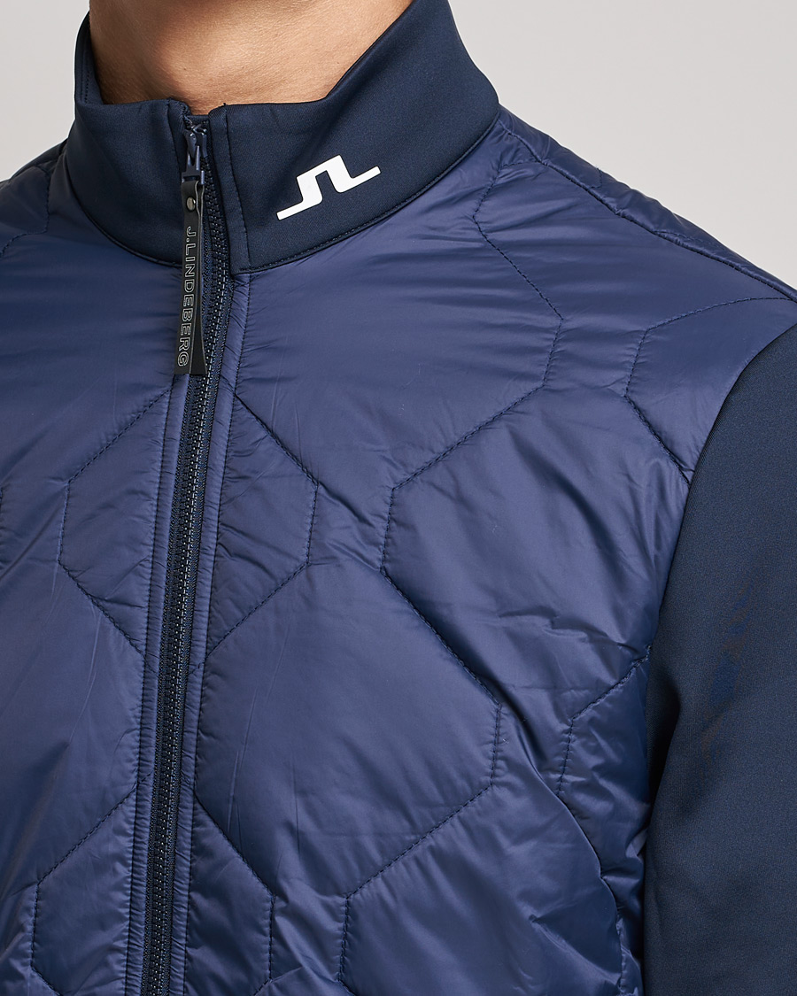 Herren | Jacken | J.Lindeberg | Quilted Hybrid Jacket Navy