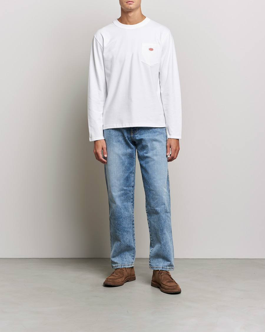 Herren | T-Shirts | Armor-lux | MC Pouche Longsleeve T-shirt White