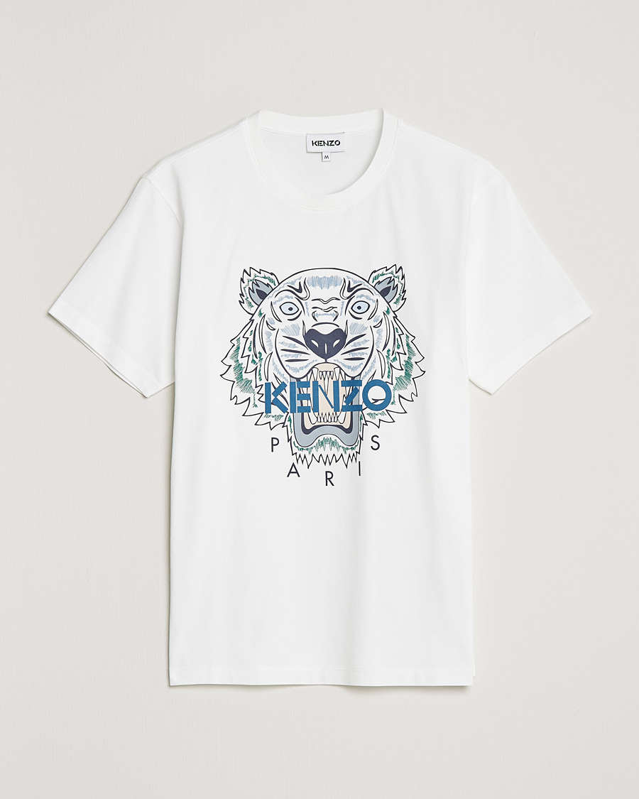 Herren | T-Shirts | KENZO | Icon Tiger Crew Neck Tee White