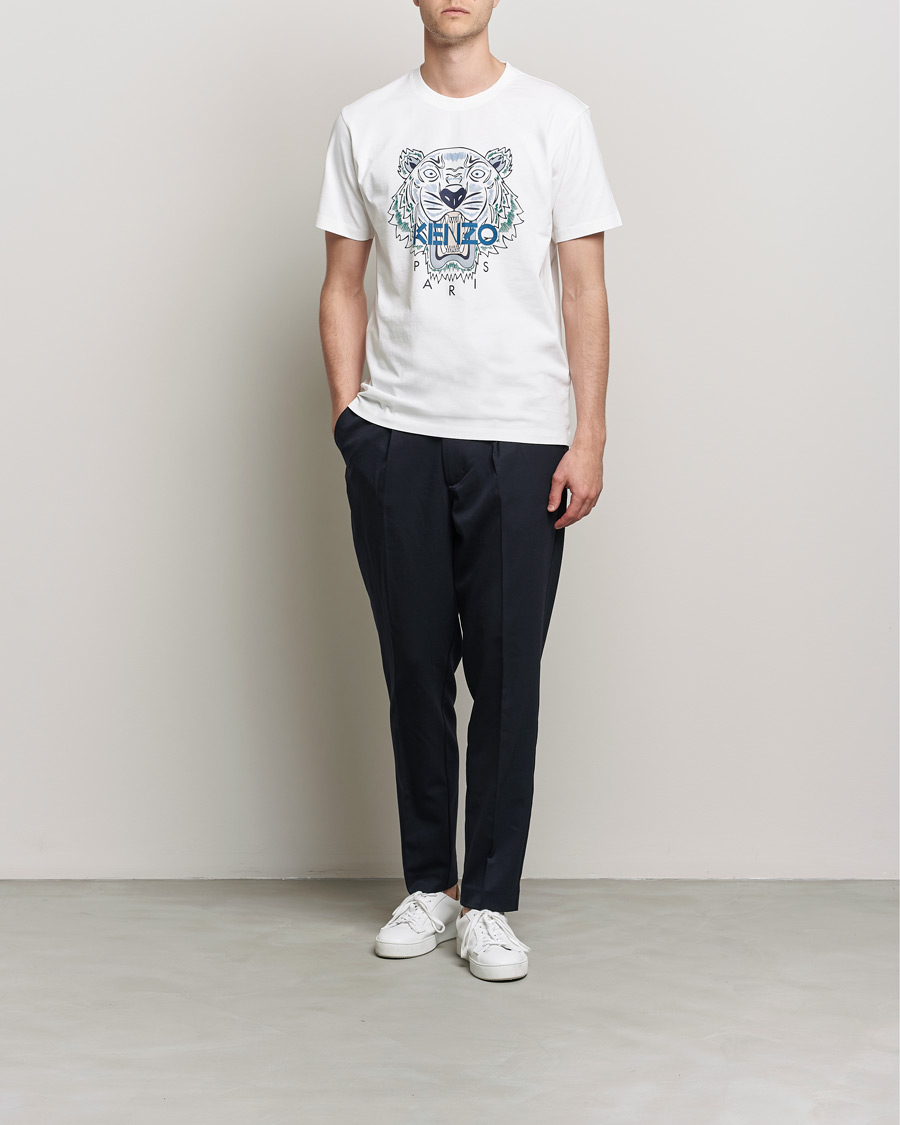 Herren | T-Shirts | KENZO | Icon Tiger Crew Neck Tee White