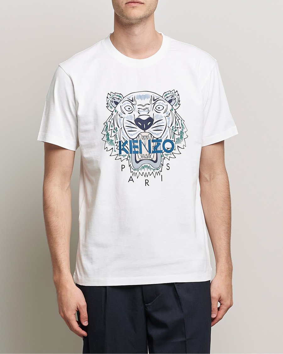 Herren | T-Shirts | KENZO | Icon Tiger Crew Neck Tee White