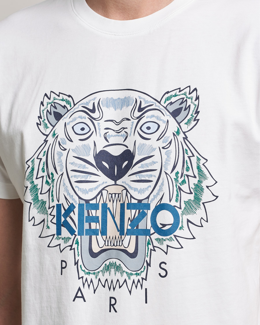 Herren | T-Shirts | KENZO | Icon Tiger Crew Neck Tee White
