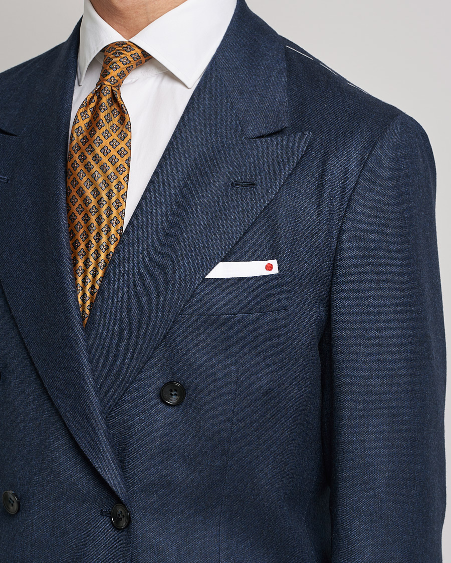 Herren | Sakkos | Kiton | Wool/Cashmere Hopsack DB Blazer Navy