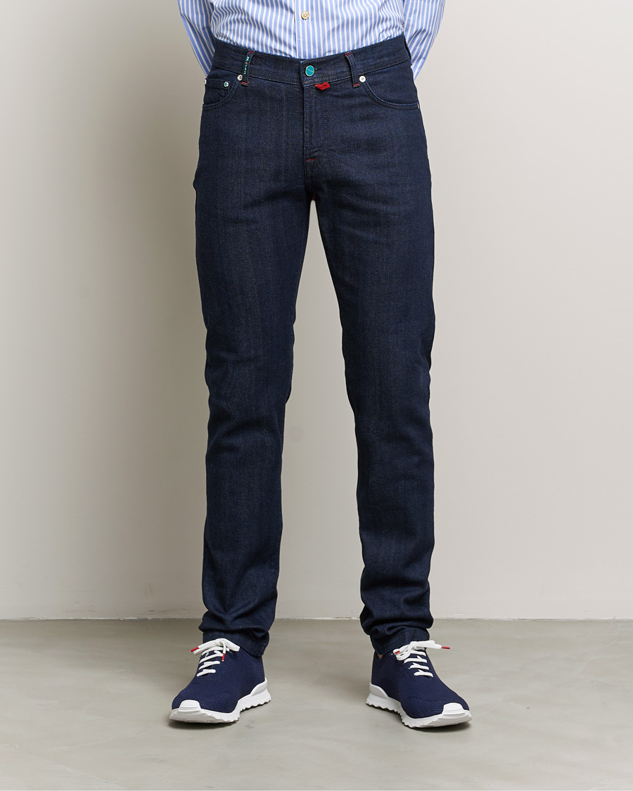 Herren | Kiton | Kiton | Slim Fit Stretch Jeans Dark Blue