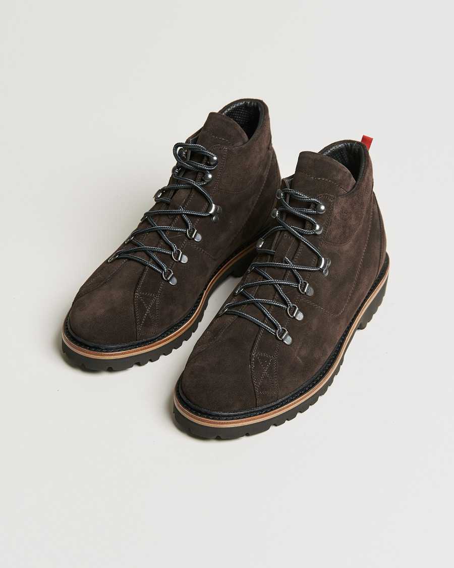 Herren | Kiton St Moritz Winter Boots Dark Brown Suede | Kiton | St Moritz Winter Boots Dark Brown Suede