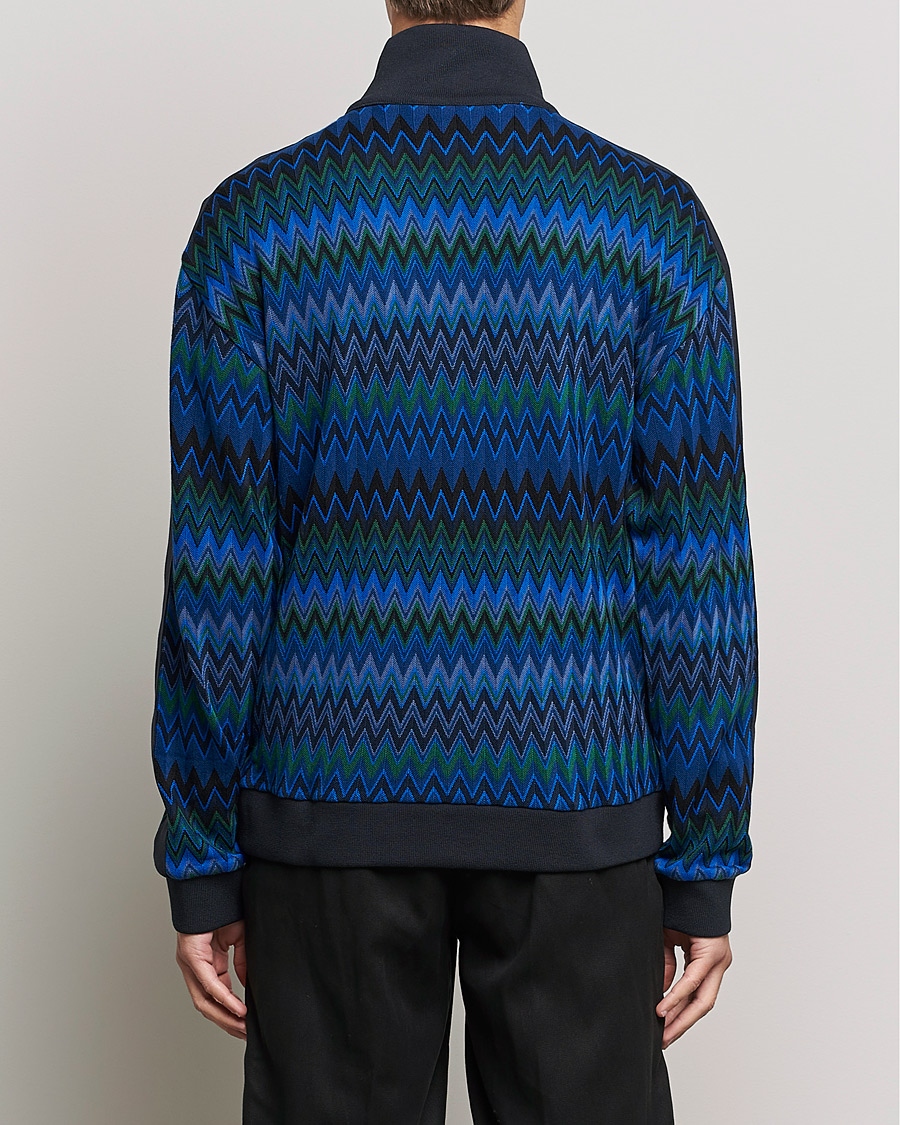 Herren | Pullover | Missoni | Chevron Full Zip Sweater Navy