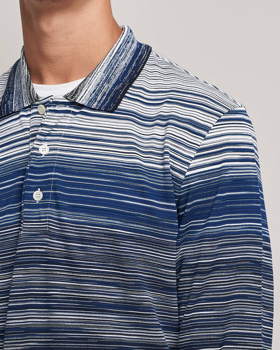 Herren | Pullover | Missoni | Fiammato Piquet Polo Navy/White