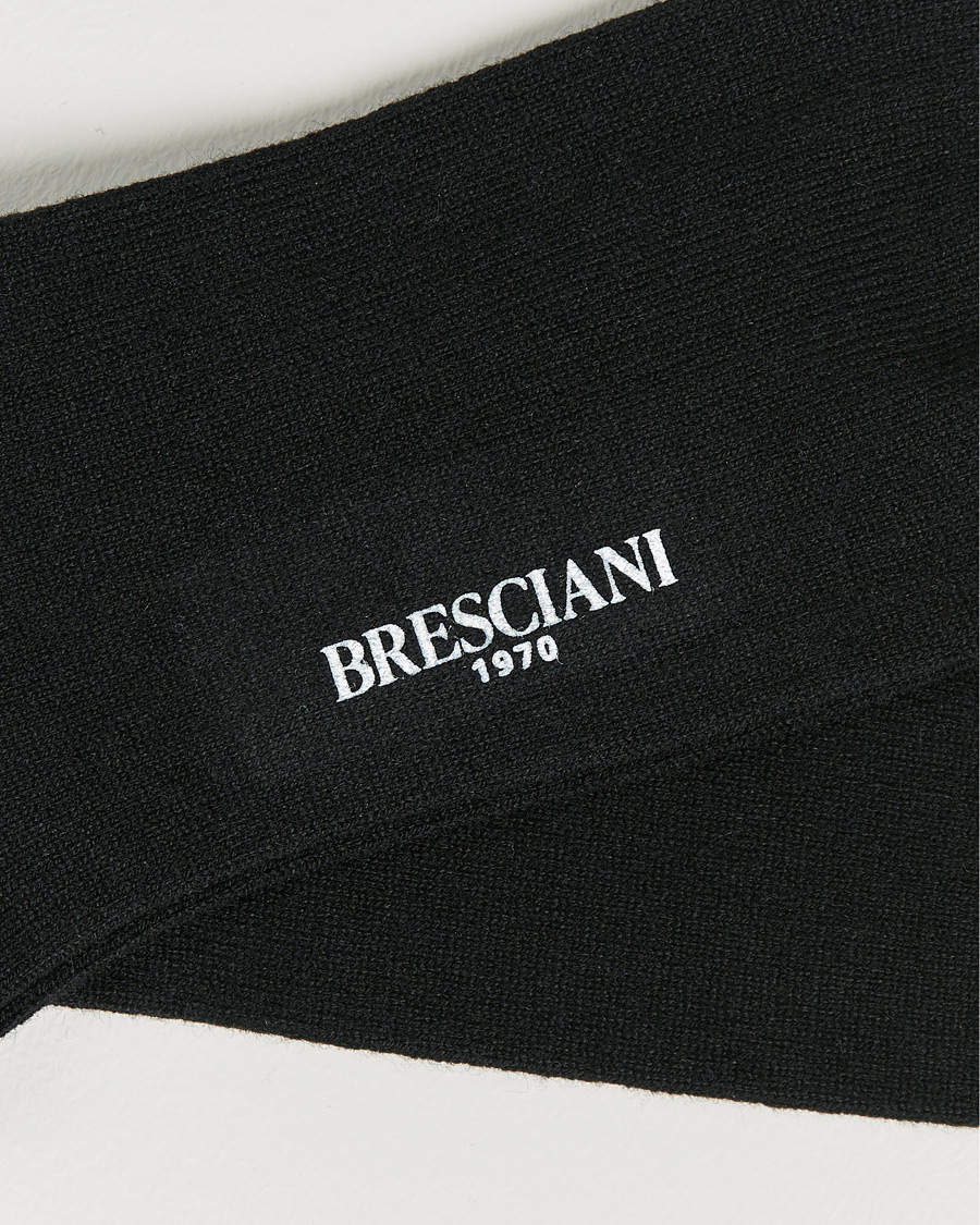 Herren |  | Bresciani | Pure Cashmere Socks Black