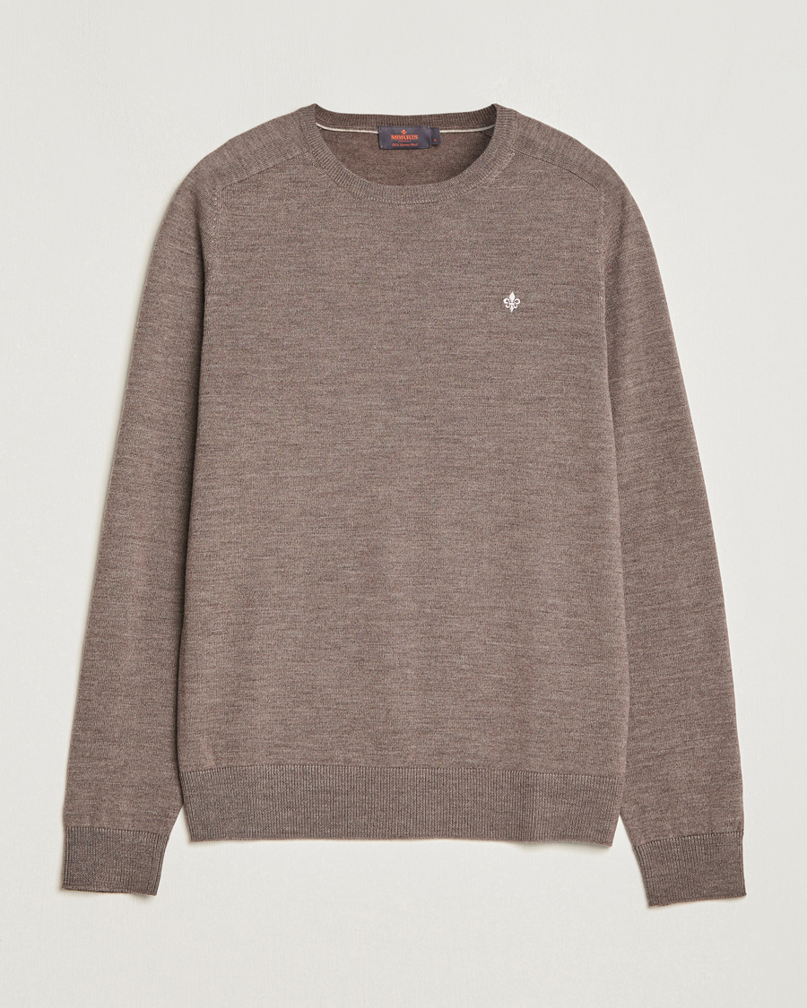Herren | Pullover | Morris | Merino O-neck Brown