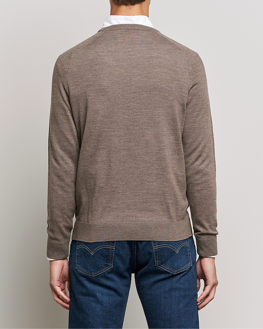 Herren | Pullover | Morris | Merino O-neck Brown