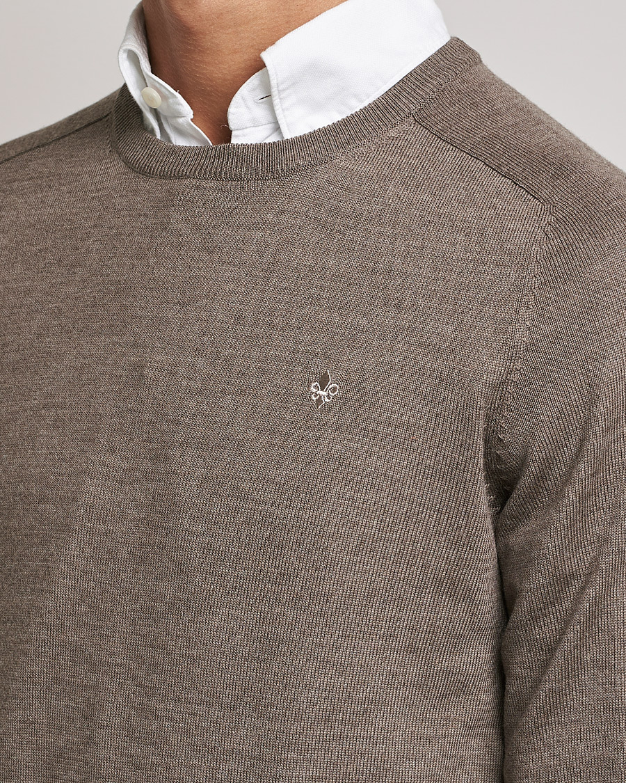 Herren | Pullover | Morris | Merino O-neck Brown