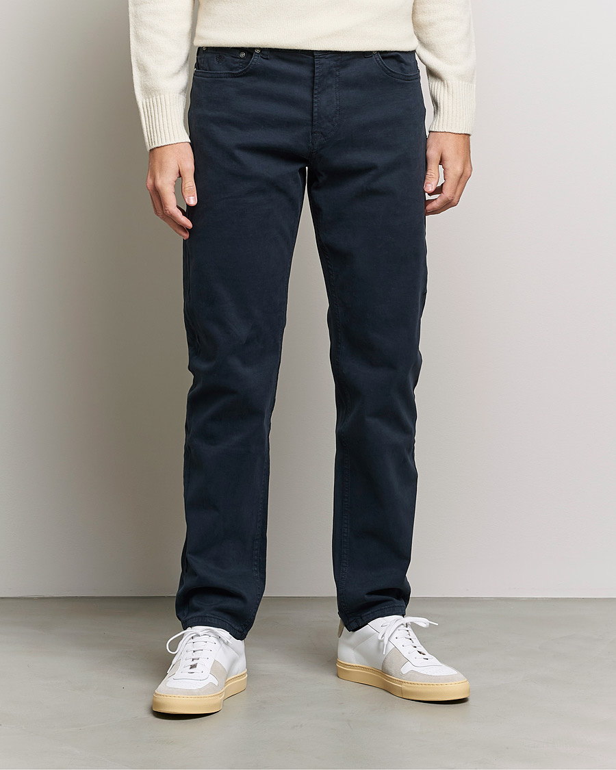 Herren | | Morris | James Brushed Chinos Navy