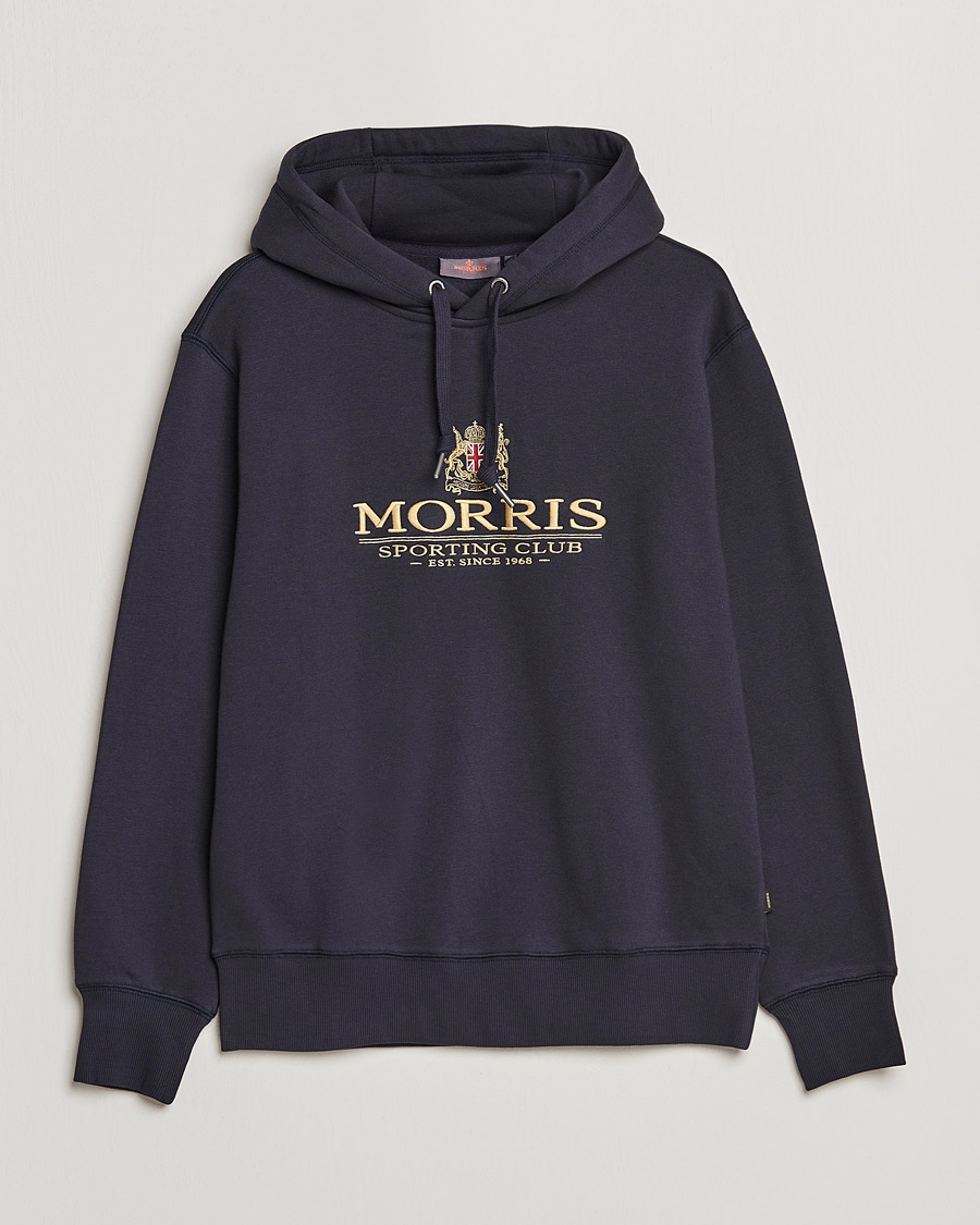 Herren | Pullover | Morris | Trevor Logo Hoodie Blue