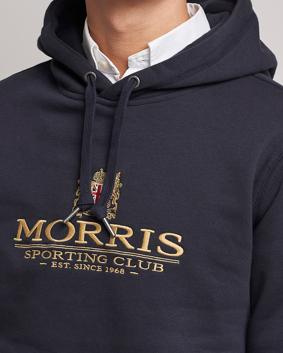 Herren | Pullover | Morris | Trevor Logo Hoodie Blue