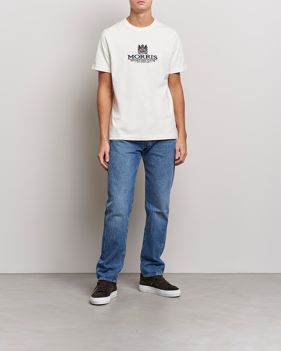 Herren | T-Shirts | Morris | Trevor Logo T-shirt Off White