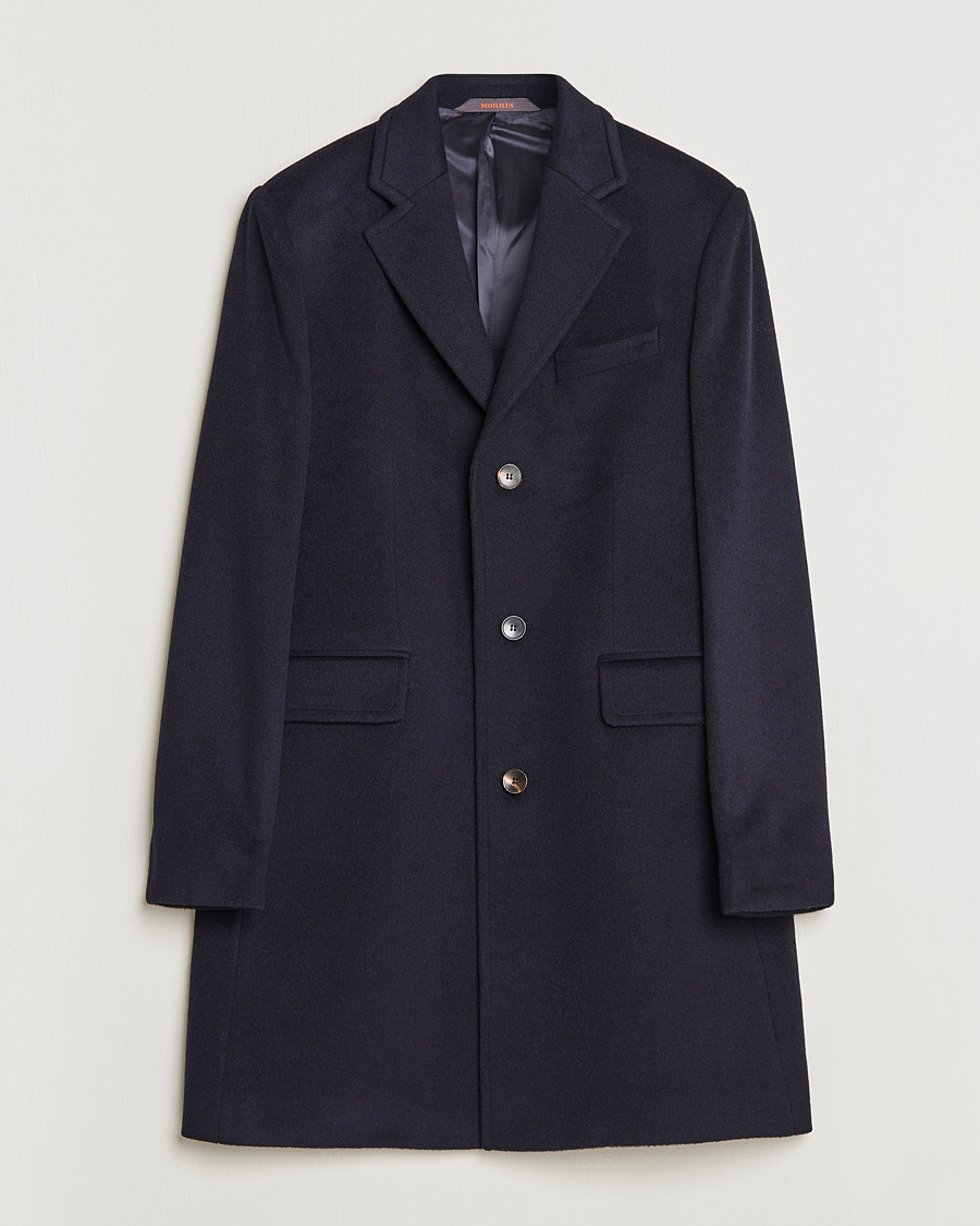 Herren | Jacken | Morris | Wool/Cashmere Coat Navy