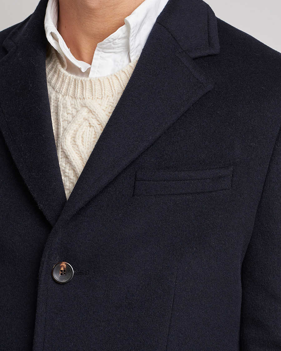 Herren | Jacken | Morris | Wool/Cashmere Coat Navy