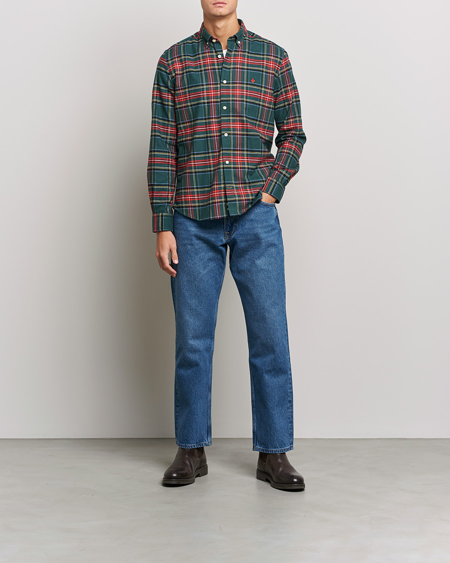 Herren |  | Morris | Brushed Flannel Checked Shirt Multi