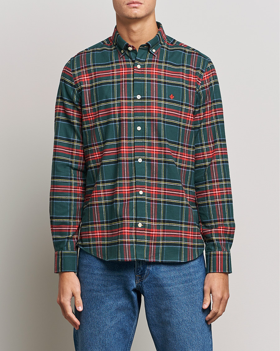Herren | Flannellhemden | Morris | Brushed Flannel Checked Shirt Multi