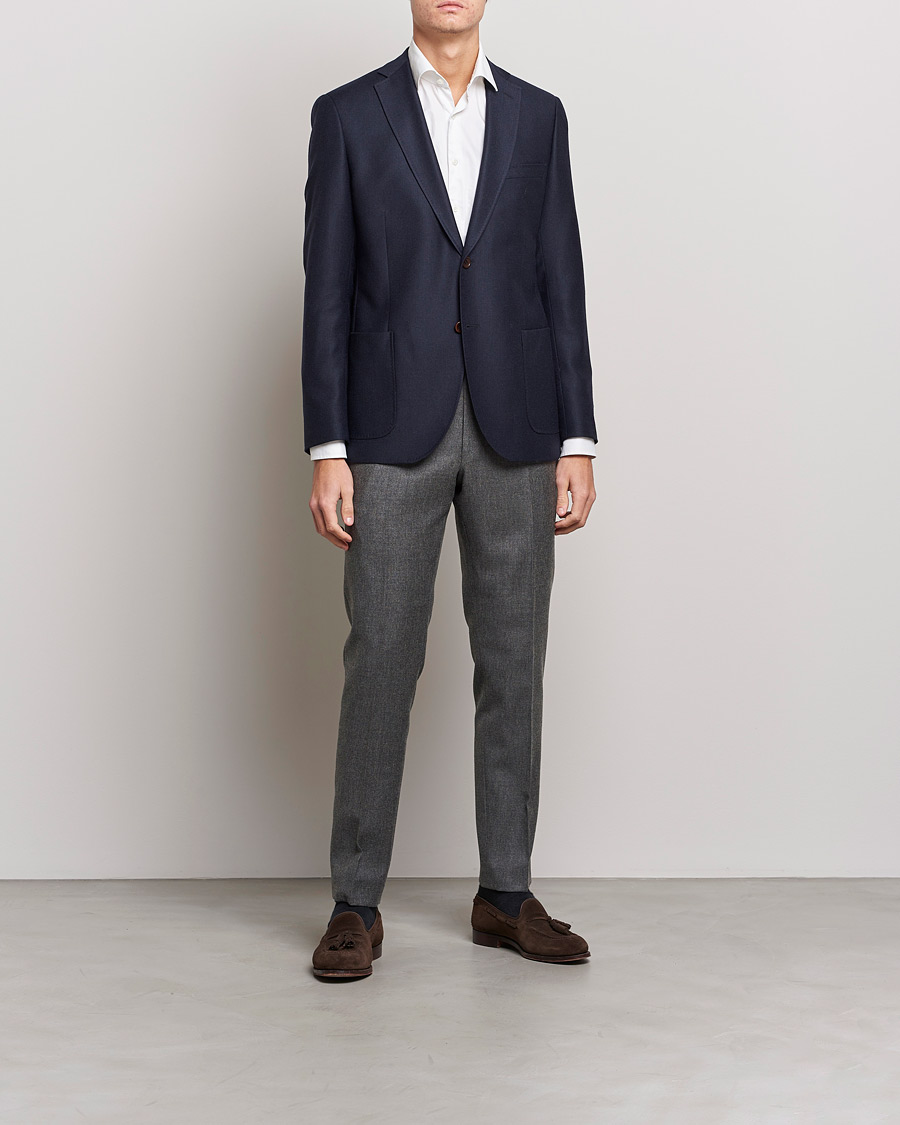 Herren | Hosen | Morris | Bobby Flannel Trousers Grey