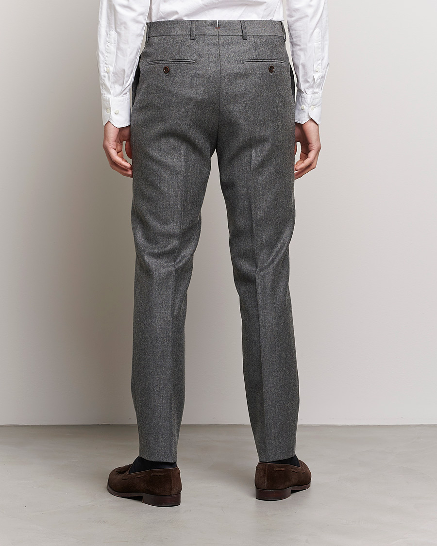 Herren | Hosen | Morris | Bobby Flannel Trousers Light Grey