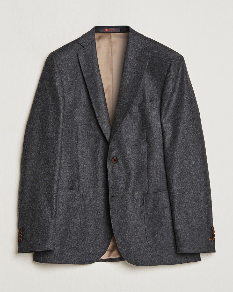 Herren | Sakkos | Morris | Archie Flannel Blazer Grey
