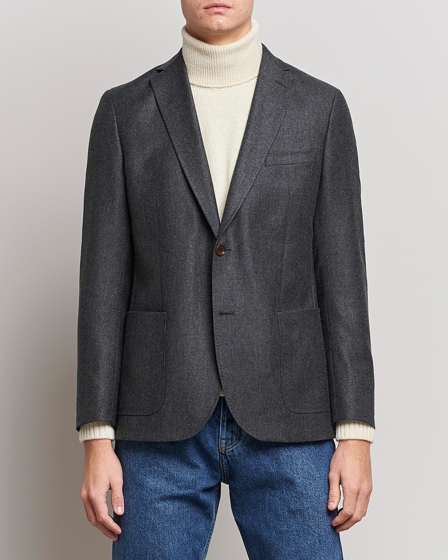 Herren | Sakkos | Morris | Archie Flannel Blazer Grey