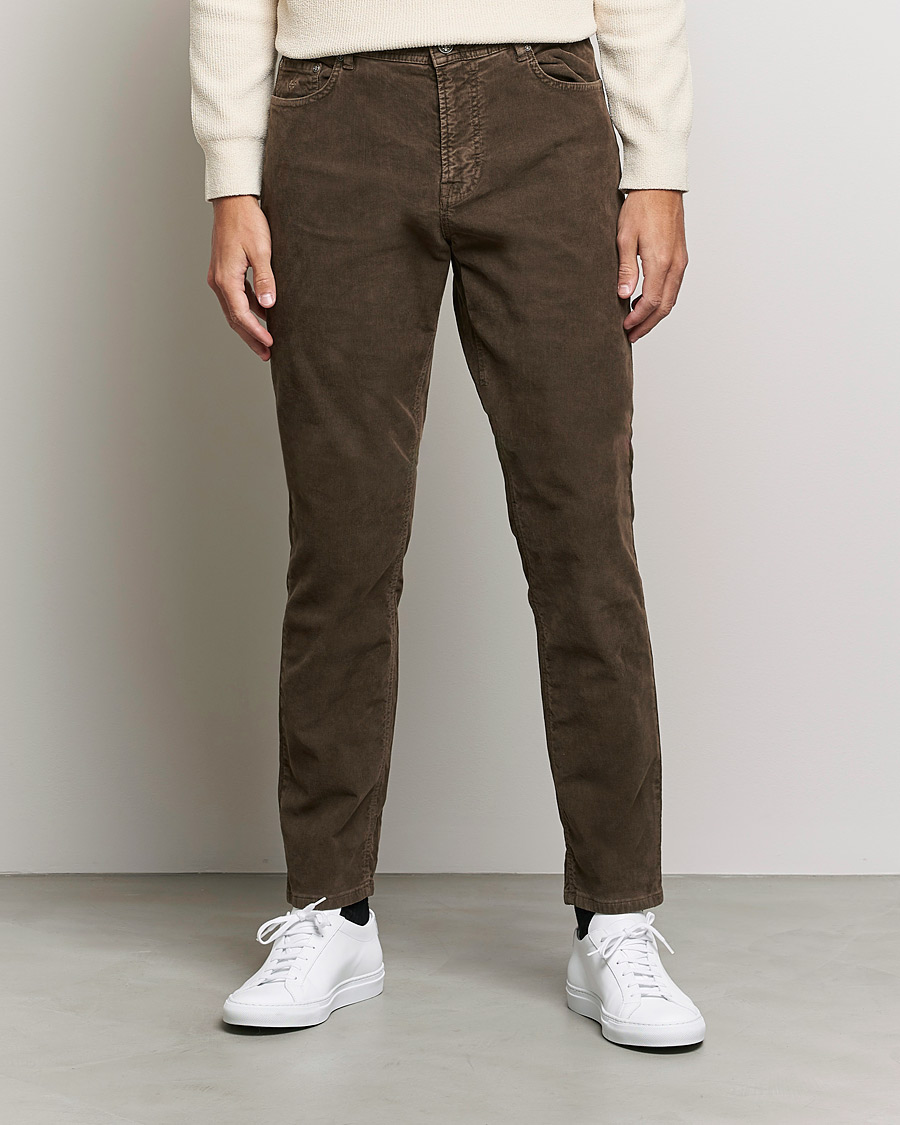 Herren | Hosen | Morris | James Corduroy 5-Pocket Pants Dark Brown