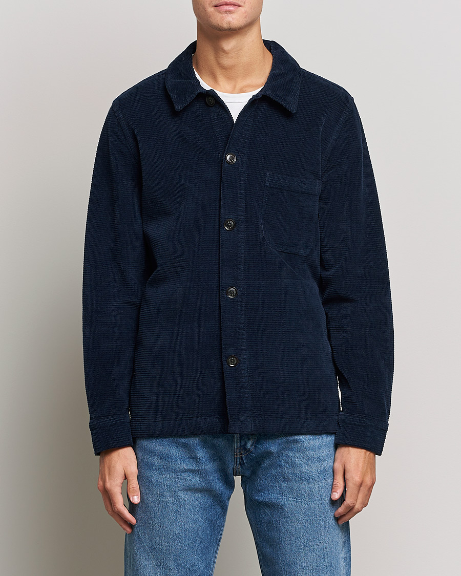 Herren | Hemden | Morris | Criss Cuts Corduroy Shirt Jacket Blue
