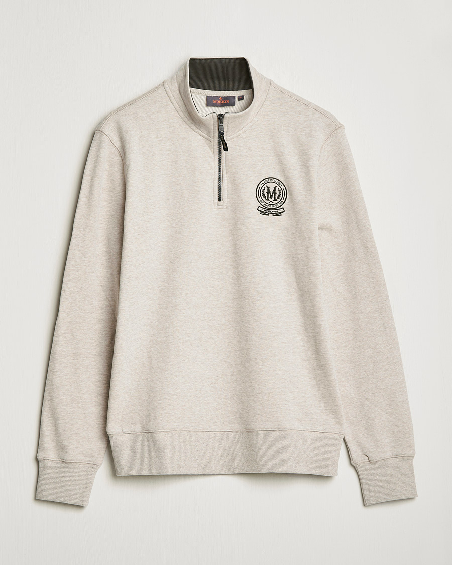 Herren | Pullover | Morris | Dante Half Zip Sweatshirt Khaki