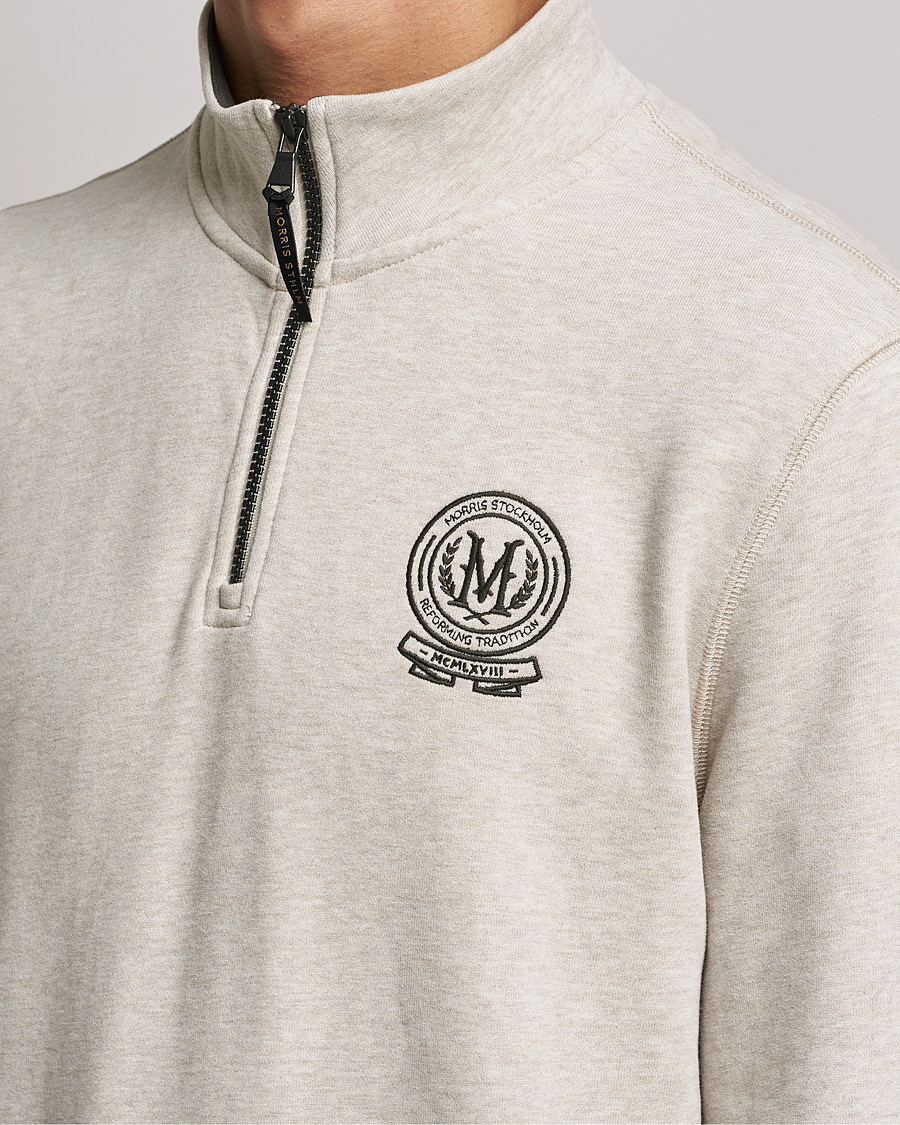 Herren | Pullover | Morris | Dante Half Zip Sweatshirt Khaki