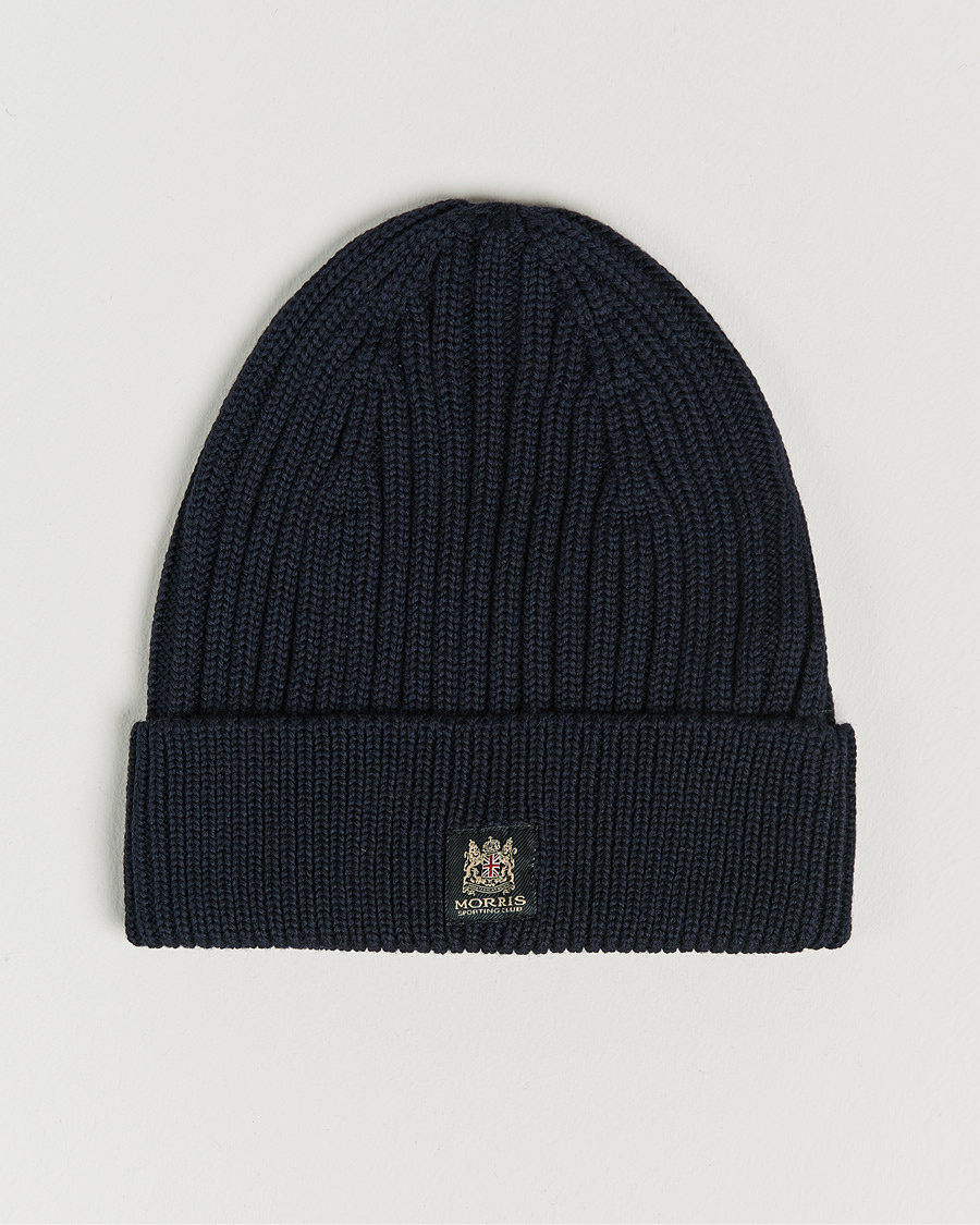 Herren | Morris Travor Merino Beanie Navy | Morris | Travor Merino Beanie Navy