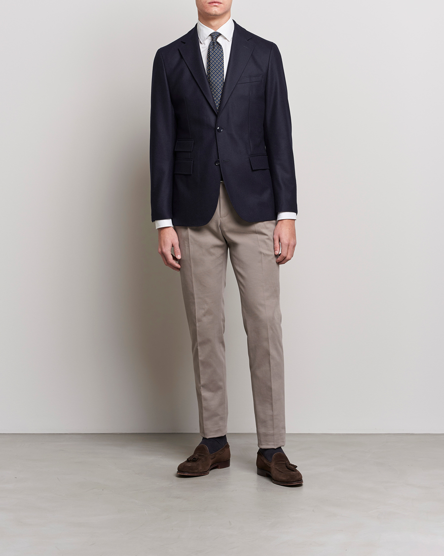 Herren | Sakkos | Morris Heritage | Keith Flannel Suit Blazer Navy