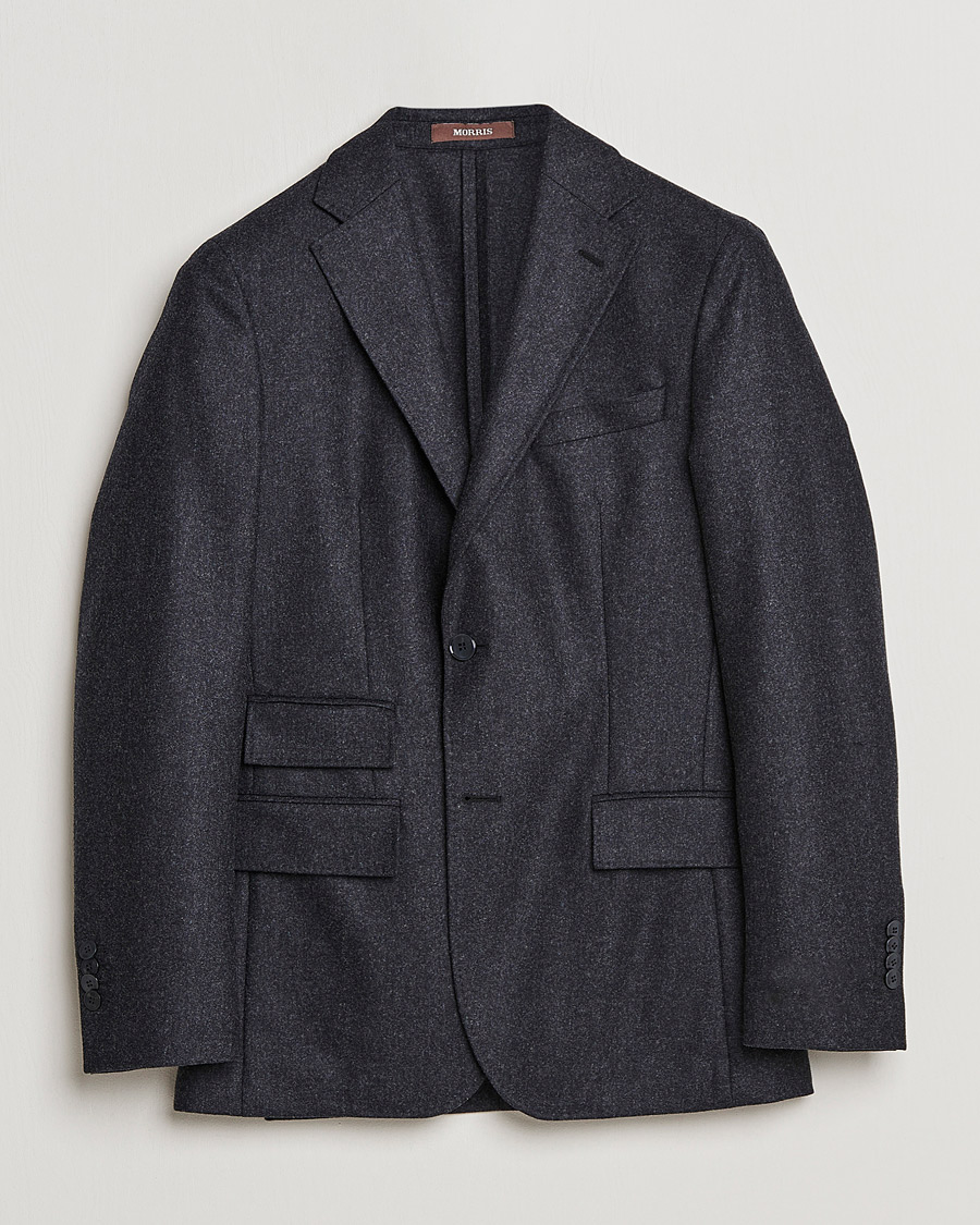 Herren | Sakkos | Morris Heritage | Keith Flannel Suit Blazer Grey