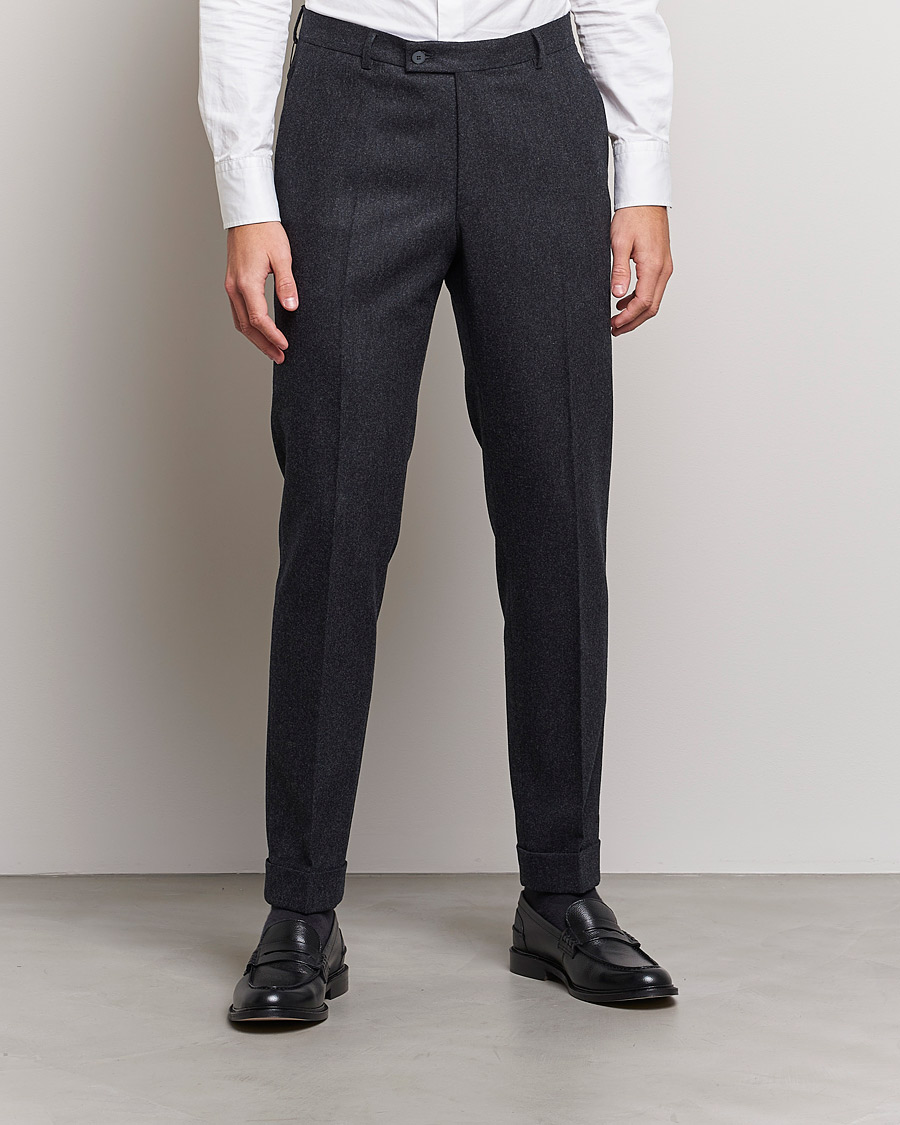 Herren | Hosen | Morris Heritage | Jack Flannel Suit Trousers Grey