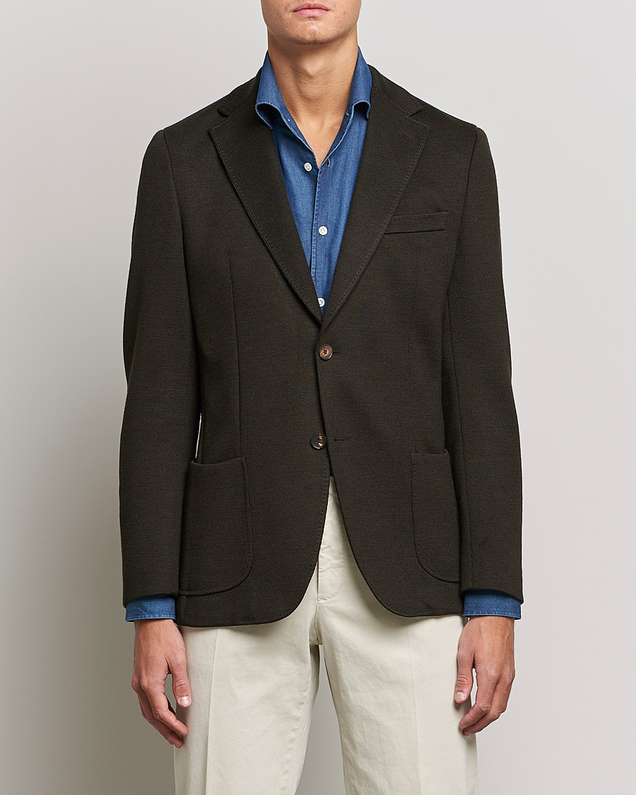 Herren | Sakkos | Morris Heritage | Mike Wool Jersey Blazer Brown