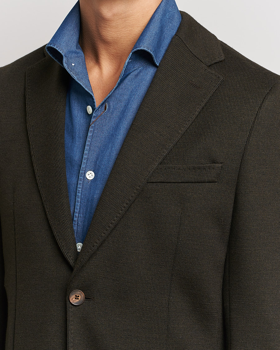 Herren | Sakkos | Morris Heritage | Mike Wool Jersey Blazer Brown