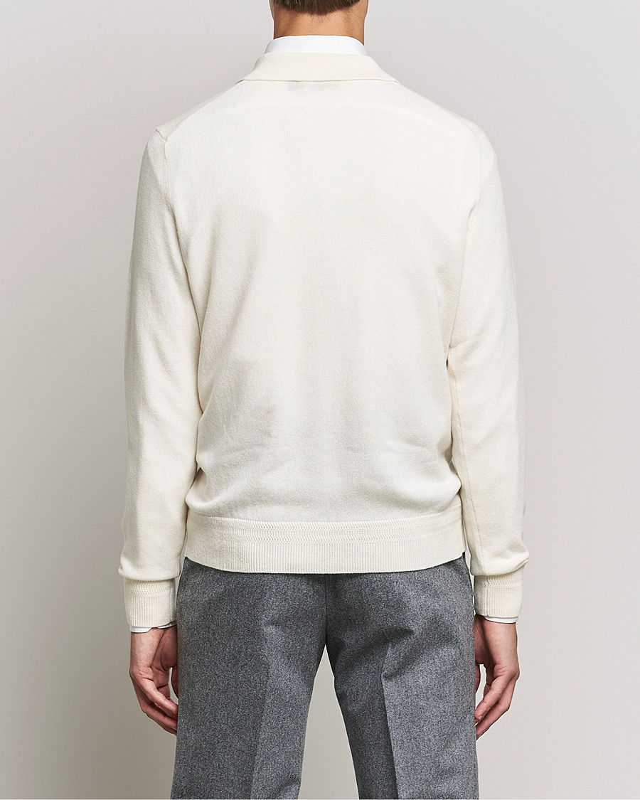Herren | Pullover | Morris Heritage | Dalton Wool/Cashmere Polo Off White