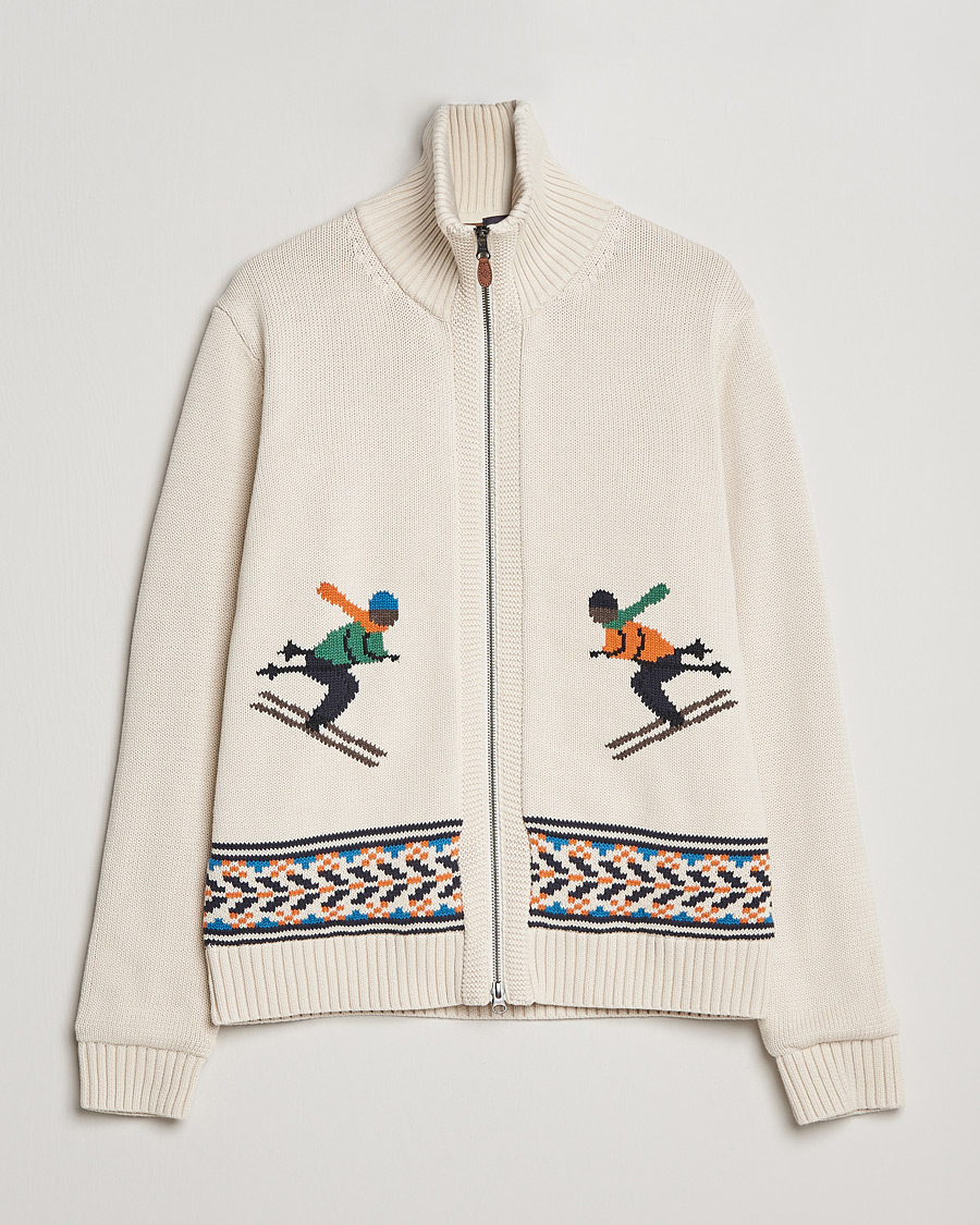 Herren | Pullover | Morris | Clyde Full Zip Cardigan Off White