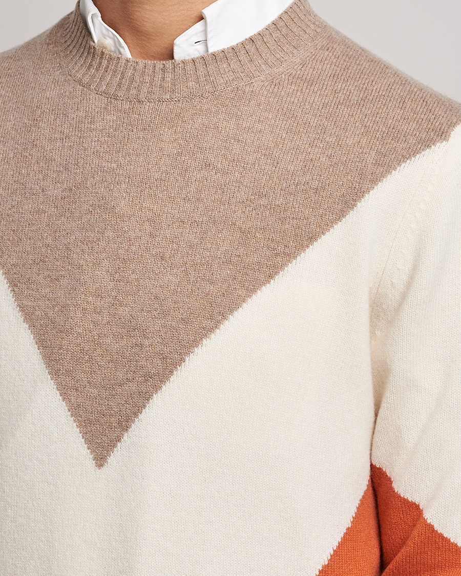 Herren | Pullover | Morris | Novello Crew Neck Orange