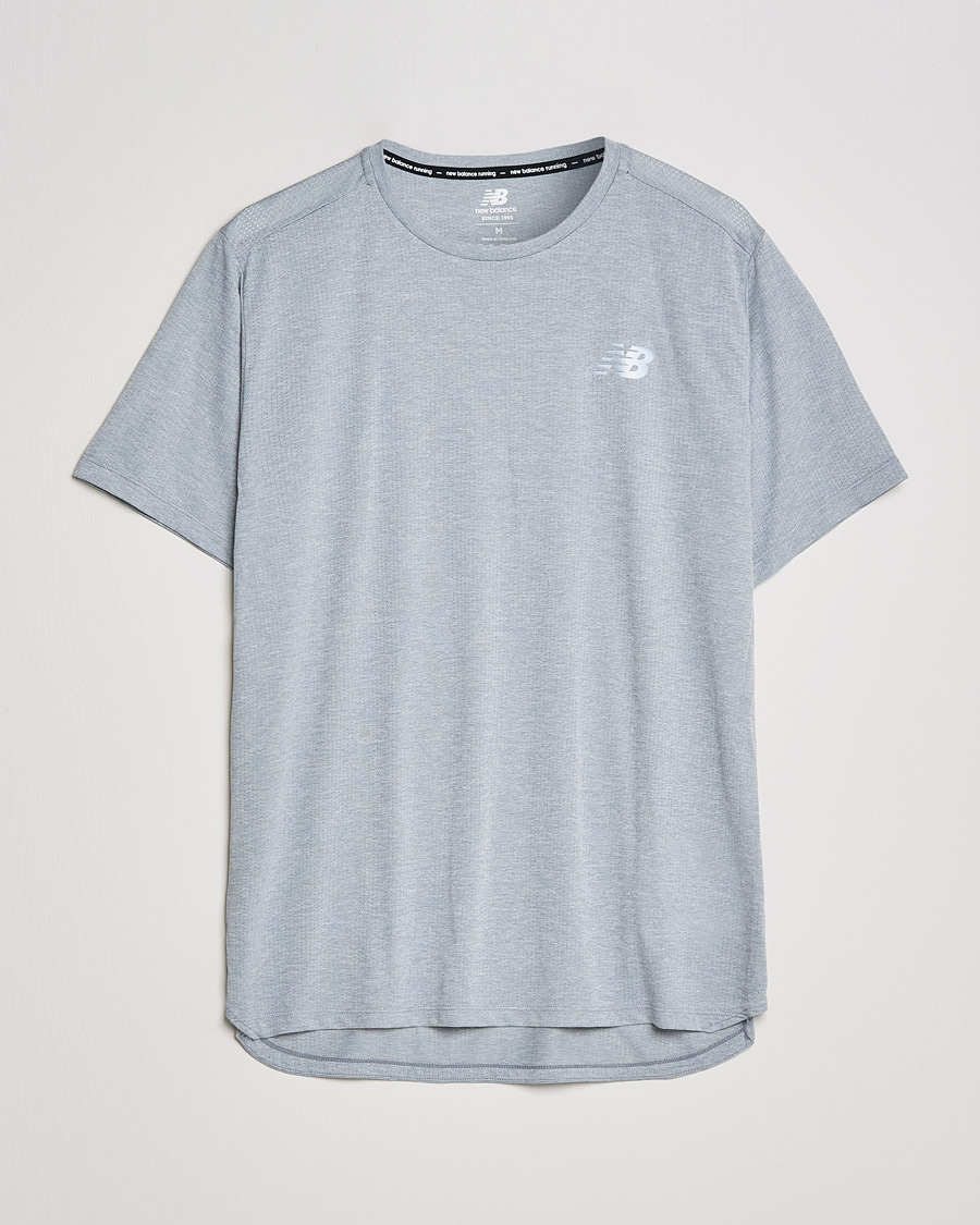 Herren | T-Shirts | New Balance Running | Impact Run Short Sleeve T-Shirt Athletic Grey