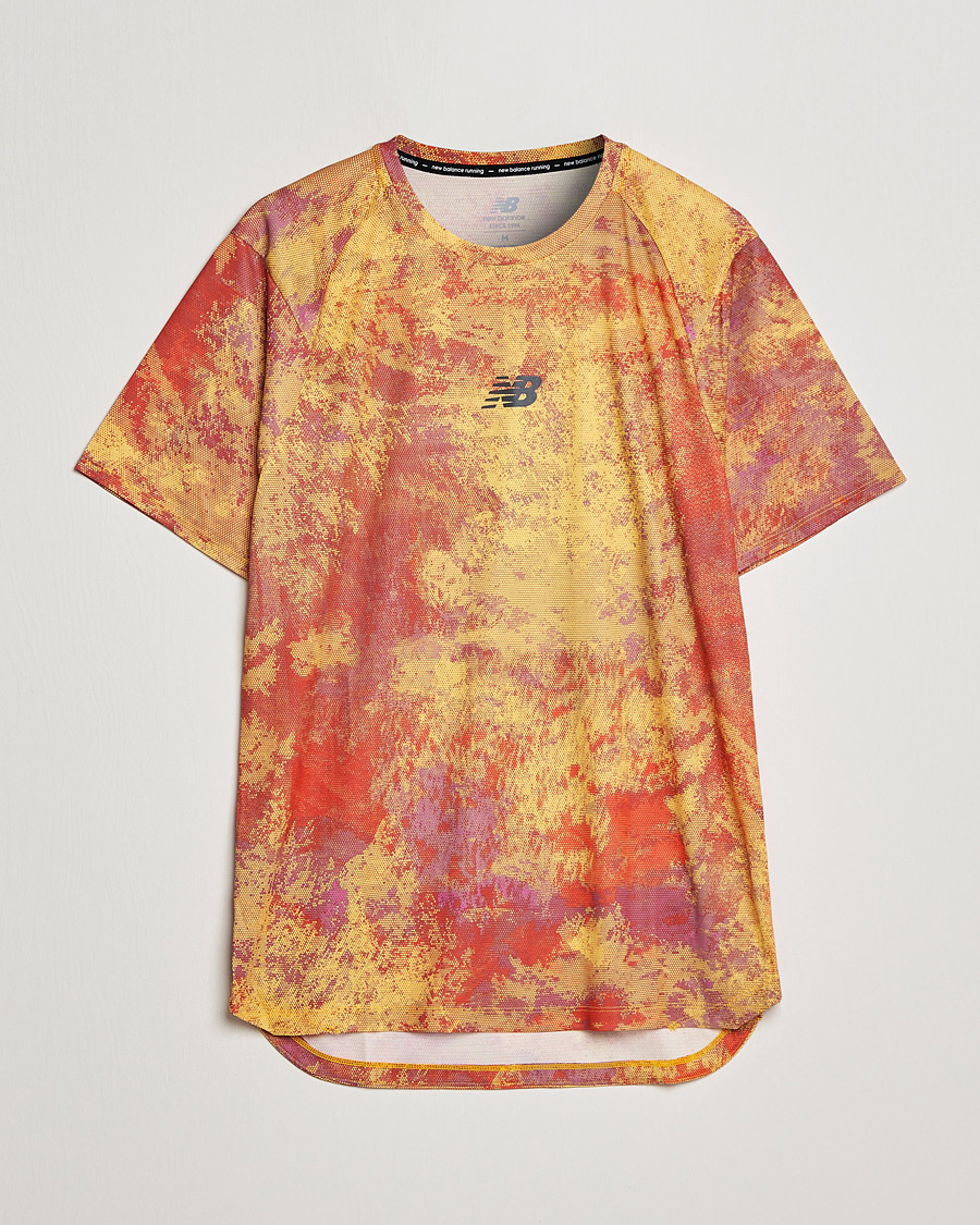 Herren | T-Shirts | New Balance Running | All-Terrain Printed Short Sleeve Electric Purple