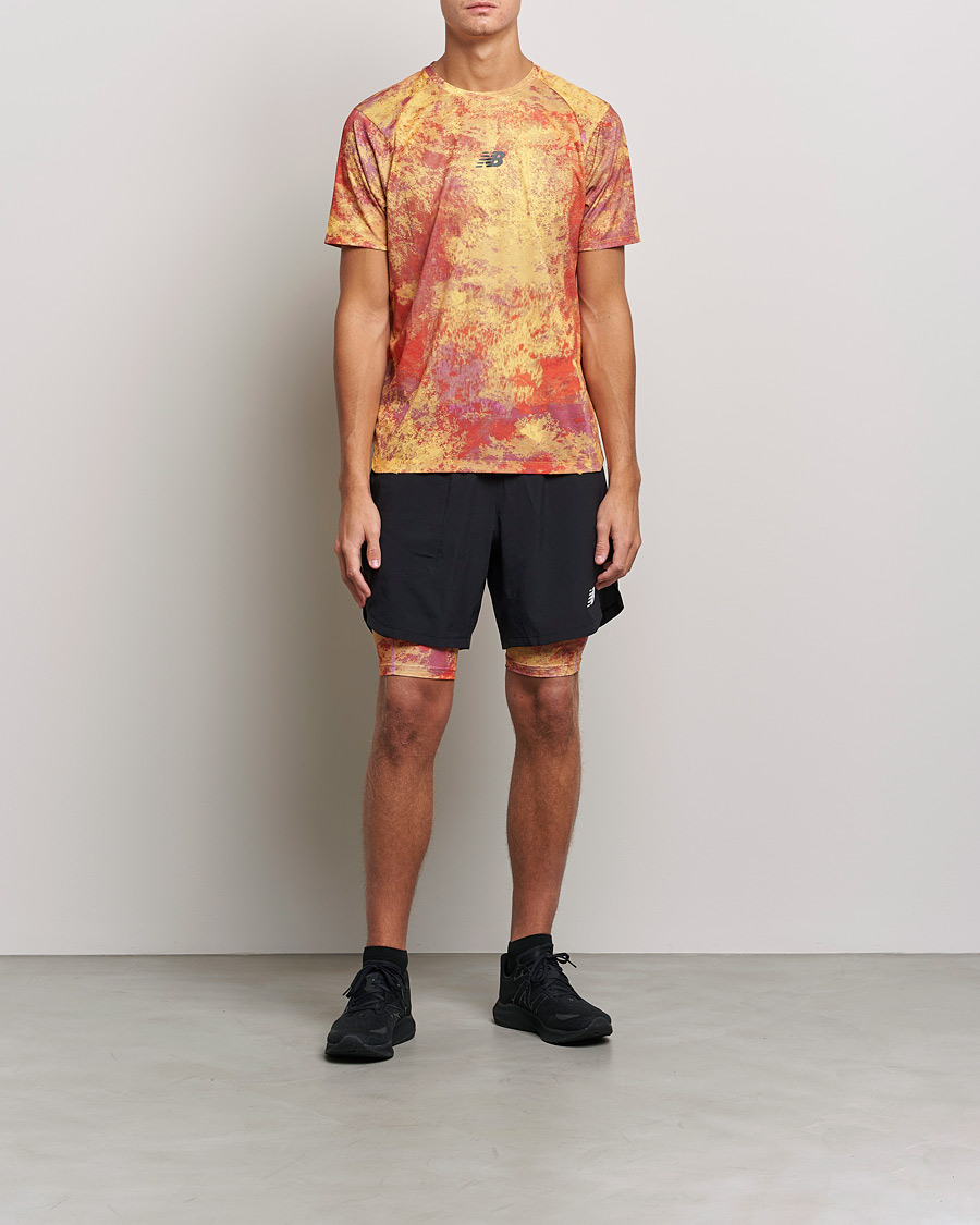 Herren | T-Shirts | New Balance Running | All-Terrain Printed Short Sleeve Electric Purple